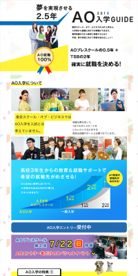 AO Admission Guide 2019 LP design (Learning Materials / yellow / Lively type) PC version