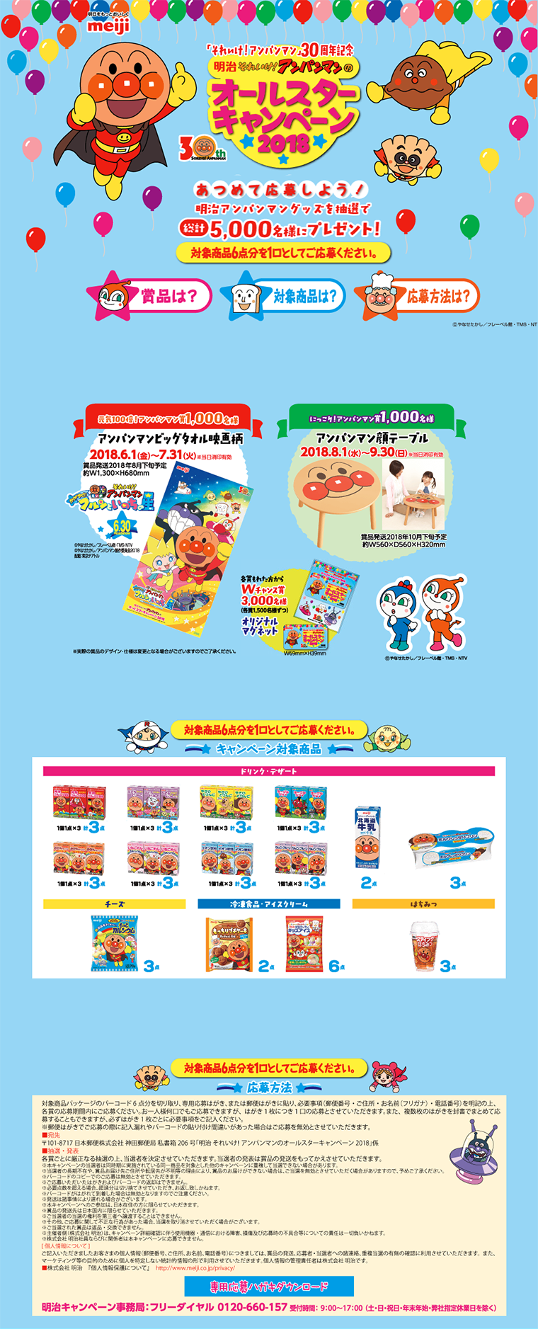 Soreike Anpanman's All-Star Campaign 2018 LP design (Services, Insurance, and Finance / Multi-color type / Cute style) PC version