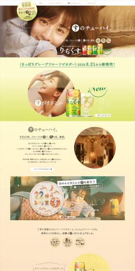 "Rilax" Grapefruit Vinegar & Apple Vinegar LP design (Services, Insurance, and Finance / yellow / Refined style) PC version