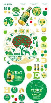 Kirin Hard Cider LP design (Beverages and Alcohol / yellow / Cute style) PC version