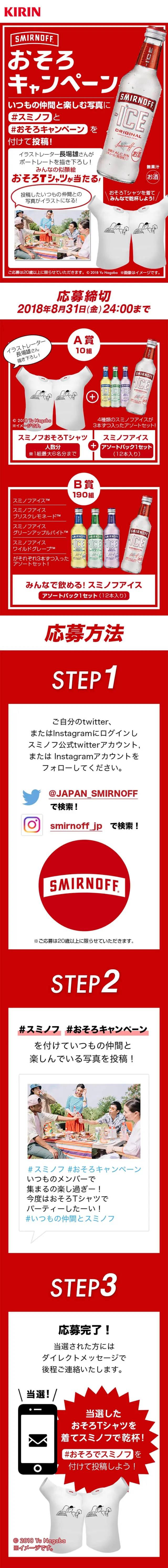 スミノフのLPデザイン（インターネットサービス／レッド系／力強い系）スマホ版