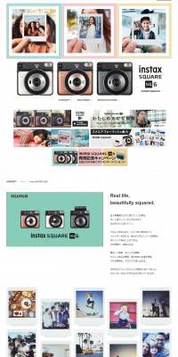 instax Cheki LP design (Cameras and Digital Cameras / White-based / Simple) PC version