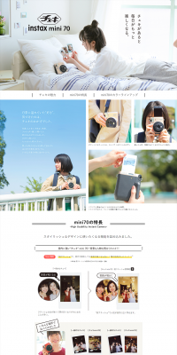 instax mini70 LP design (Cameras and Digital Cameras / Black-colored / Simple) PC version