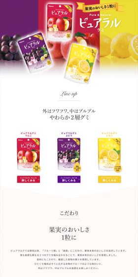 Pyuraru Gummy LP design (Sweets and Snacks / yellow / Refined style) PC version