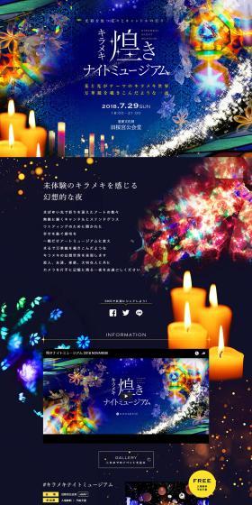 Sparkling Night Museum LP design (Services, Insurance, and Finance / Shades of blue / Refined style) PC version