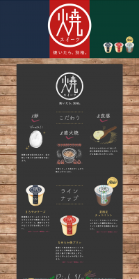 Baked Sweets LP design (Sweets and Snacks / Green tones / Japanese style) PC version