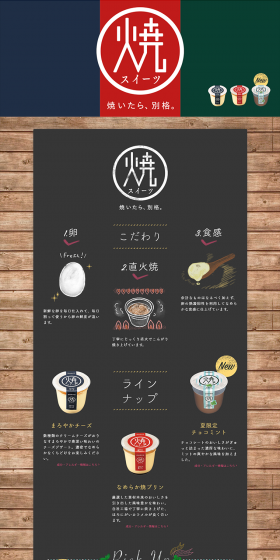 Baked Sweets LP design (Sweets and Snacks / Green tones / Japanese style) PC version
