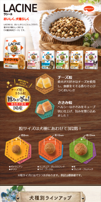 ラシーネのLPデザイン（ペット・花・DIY工具／ベージュ系／にぎやか系）スマホ版