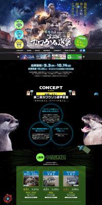 The 2nd Kawawosoo Election is Now On! LP design (Services, Insurance, and Finance / Black-colored / Lively type) PC version
