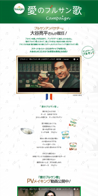 Boursin Song of Love Campaign LP design (Services, Insurance, and Finance / Green tones / Simple) PC version