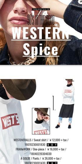 WESTERN SpiceのLPデザイン(ファッション/ホワイト系/シンプル系)スマホ版