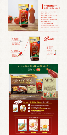 キレいいボトルのLPデザイン（食品／レッド系／キレイ系）PC版