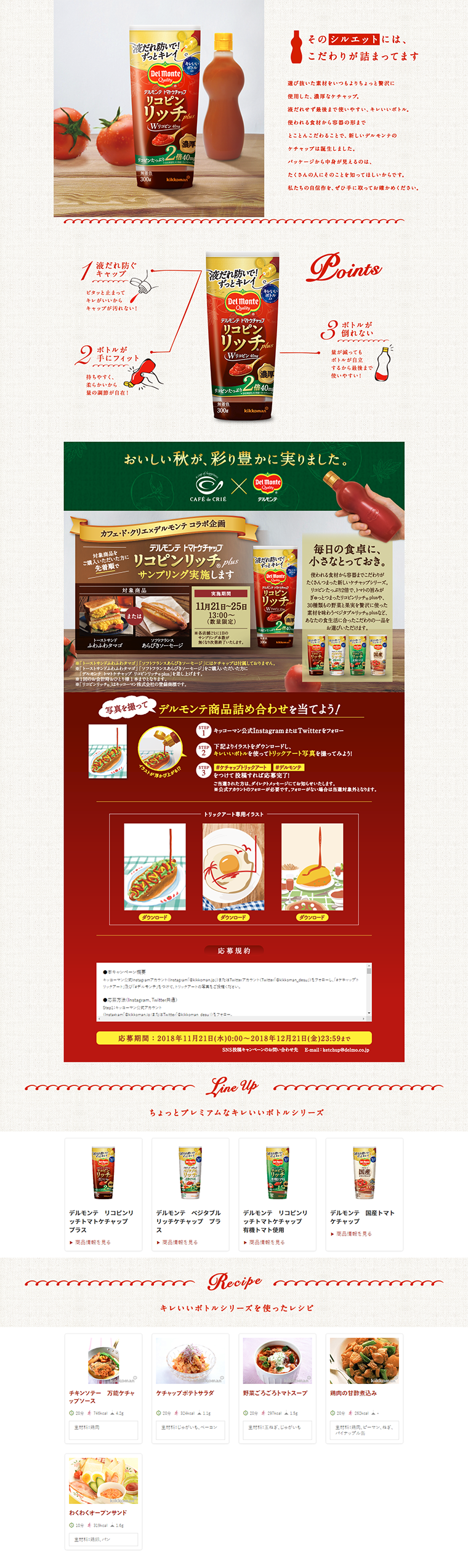 キレいいボトルのLPデザイン（食品／レッド系／キレイ系）PC版