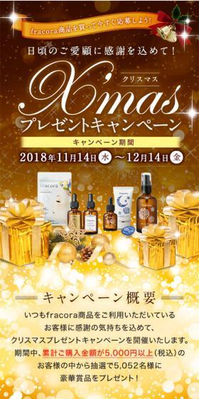 日頃のご愛顧に感謝を込めて！クリスマスプレゼントキャンペーンのLPデザイン（インターネットサービス／ブラウン系／キレイ系）スマホ版
