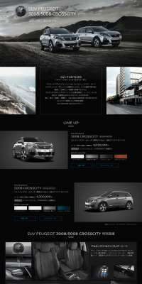 Peugeot CROSSCITY 3008 5008 LP design (Cars, Motorcycles, Bicycles / Black-colored / Simple) PC version