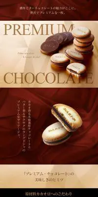 プレミアム・チョコレート Dari K 5層仕立てのLPデザイン（スイーツ・スナック菓子／ブラウン系／キレイ系）PC版