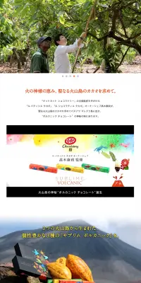 ショコラトリーのLPデザイン（スイーツ・スナック菓子／カラフル系／アート・芸術系）PC版