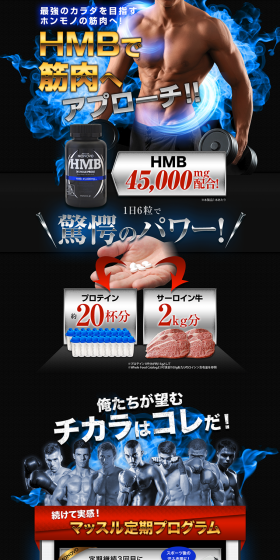 HMB MUSCLE PRESS LP design (Health and Beauty Foods and Supplements / Gold tones / Cool style) PC version