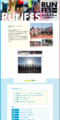 RUNFES 2019 LP design (Services, Insurance, and Finance / Shades of blue / Simple) PC version