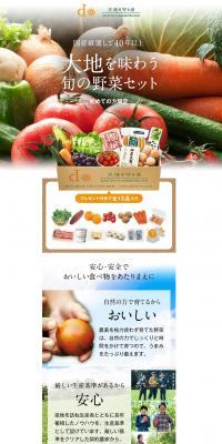 Daichi wo Mamoru Kai LP design (food / Orange tones / Trust and Safety) PC version