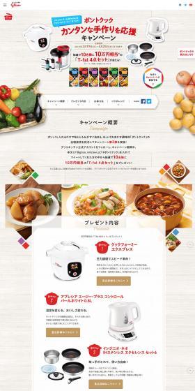 Pontocook LP design (Internet service / White-based / Organic) PC version