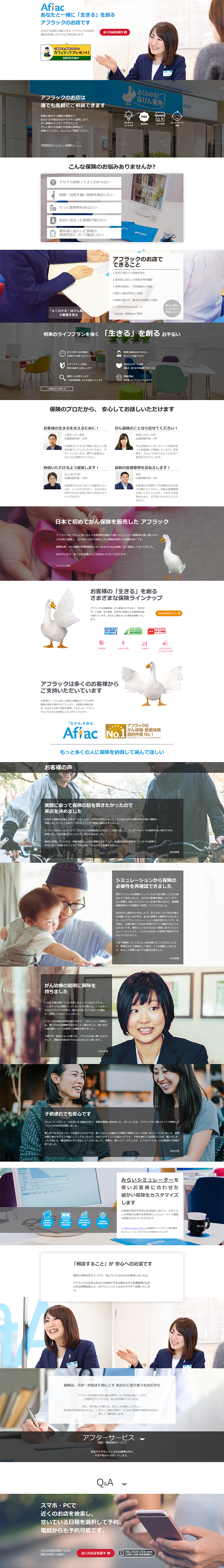 Life Insurance LP design (Services, Insurance, and Finance / Shades of blue / Refined style) PC version