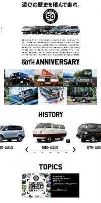Delica's 50th Anniversary LP design (Cars, Motorcycles, Bicycles / Black-colored / Simple) PC version