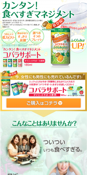Kobara Support LP design (Health and Beauty Foods and Supplements / Orange tones / Lively type) PC version