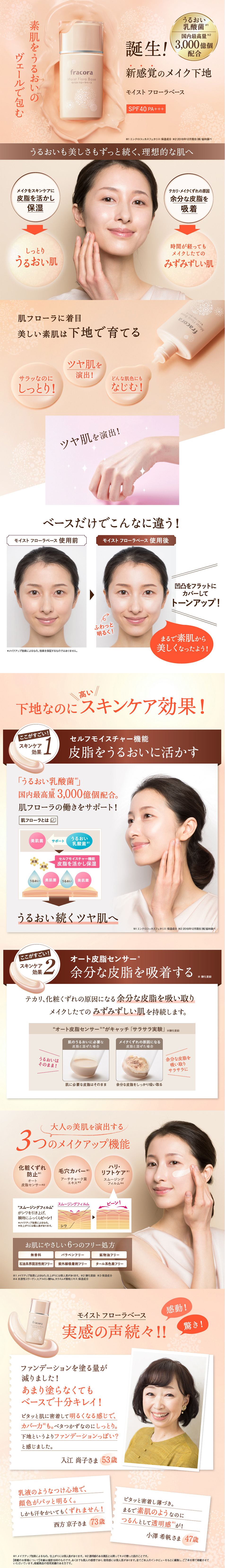 モイスト フローラ ベースメイクセットのLPデザイン（美容・スキンケア・香水／ベージュ系／キレイ系）PC版
