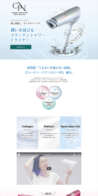Platinum Collagen Ion Hair Dryer LP design (Consumer electronics / Shades of blue / Refined style) PC version