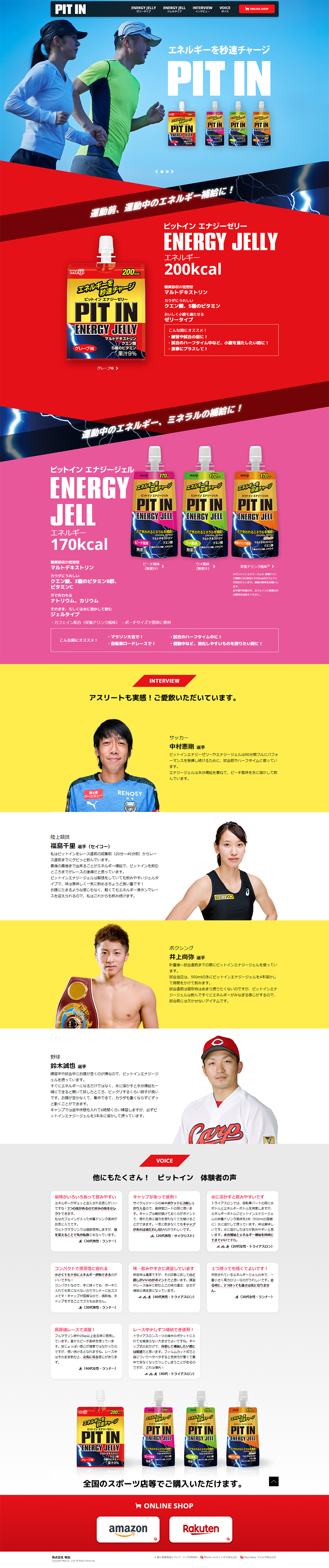 ピットインのLPデザイン（健康・美容食品・サプリ／ブルー系／力強い系）PC版