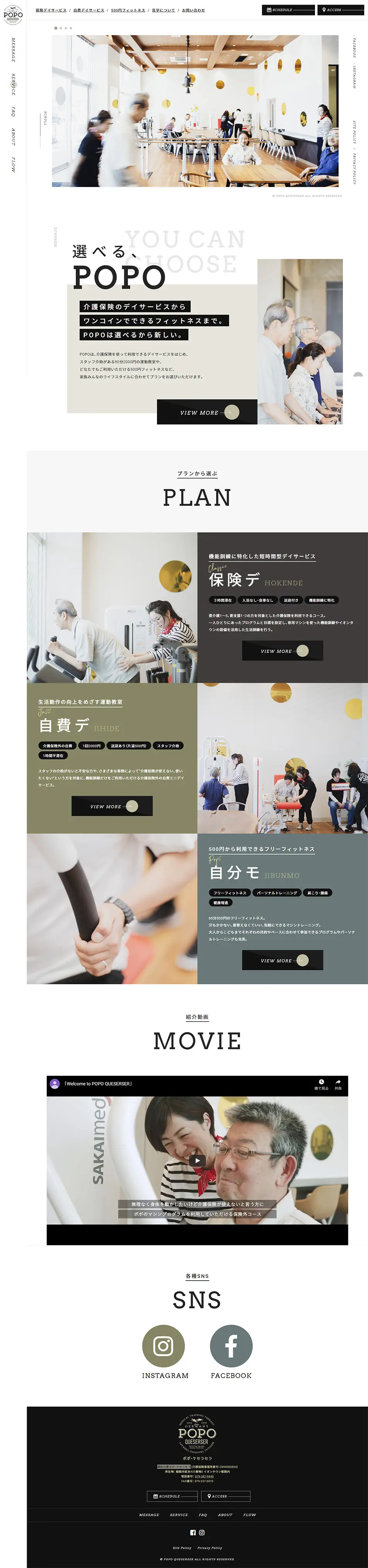 POPO QueserserのLPデザイン（サービス・保険・金融／ホワイト系／かっこいい系）PC版