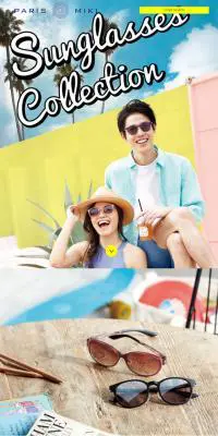Sunglasses collectionのLPデザイン（ファッション／ホワイト系／シンプル系）スマホ版