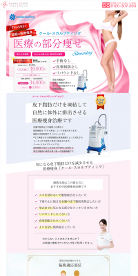 CoolSculpting LP design (Beauty services / Pink shades / Refined style) PC version