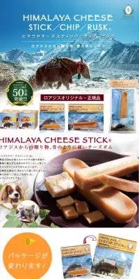 ヒマラヤチーズスティックのLPデザイン（ペット・花・DIY工具／レッド系／信頼・安心系）PC版