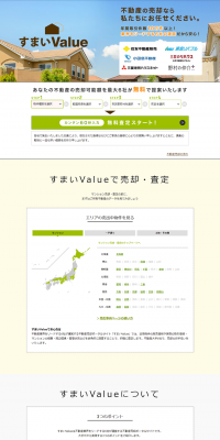 Real Estate and Condominium Sale / One-Stop Appraisal LP design (Internet service / Green tones / Simple) PC version