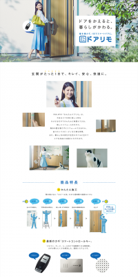 Doorimo LP design (Housing and Real Estate / Shades of blue / Simple) PC version