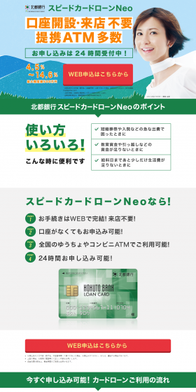 Speed Loan Neo LP design (Services, Insurance, and Finance / Green tones / Simple) PC version