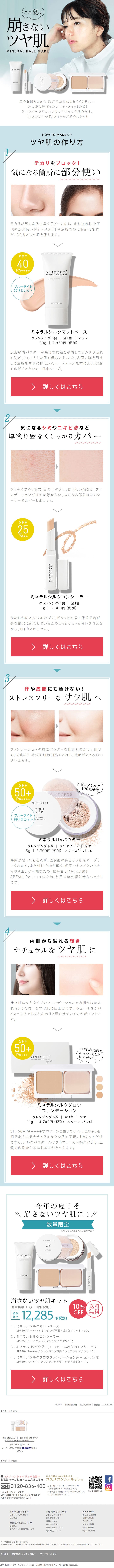 VINTORTE Mineral Foundation LP design (Cosmetics, makeup, and contact lenses / Shades of blue / Simple) PC version
