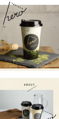 TAPIOCA HEROのLPデザイン（飲料・お酒／ベージュ系／シンプル系）スマホ版