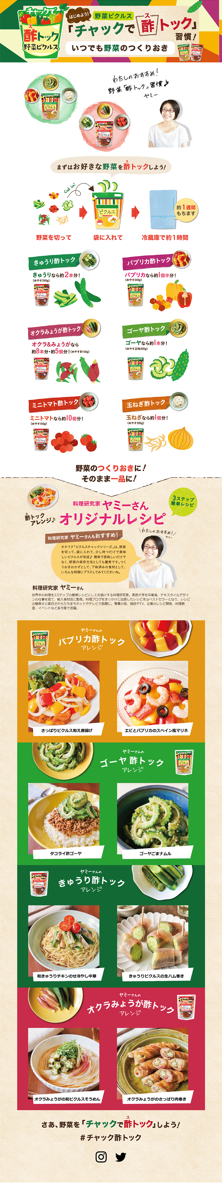 Pickles Chack Series LP design (food / Multi-color type / Refined style) PC version