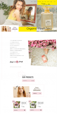 Diane Bonheur LP design (Beauty, Skincare, Fragrance / yellow / Refined style) PC version