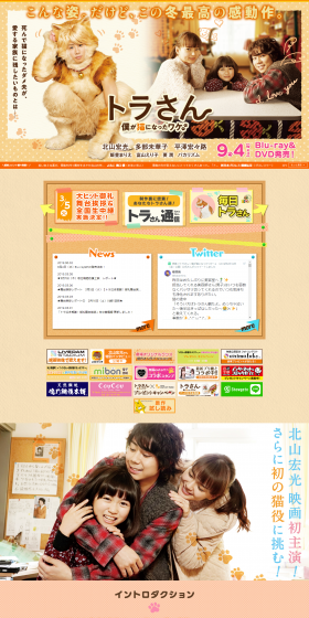 Torasan ~The Reason I Became a Cat~ LP design (TV, Movies, Anime / Orange tones / Lively type) PC version