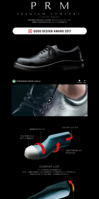 Premium Comfort Safety Shoes PRM LP design (fashion / Black-colored / Cool style) PC version