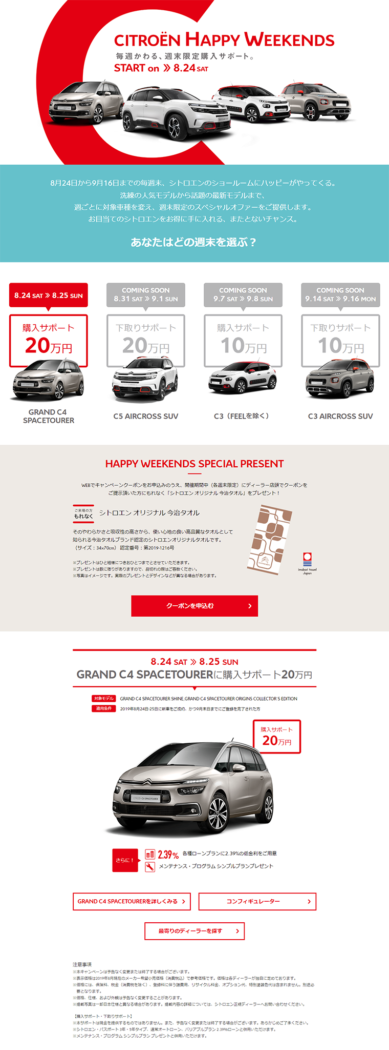 Weekend-only Special Offer LP design (Services, Insurance, and Finance / White-based / Simple) PC version