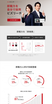 Immediate Impact Hiring LP design (recruitment / Shades of grey / Simple) PC version
