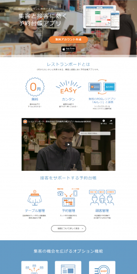 Restaurant Board LP design (Internet service / Orange tones / Simple) PC version
