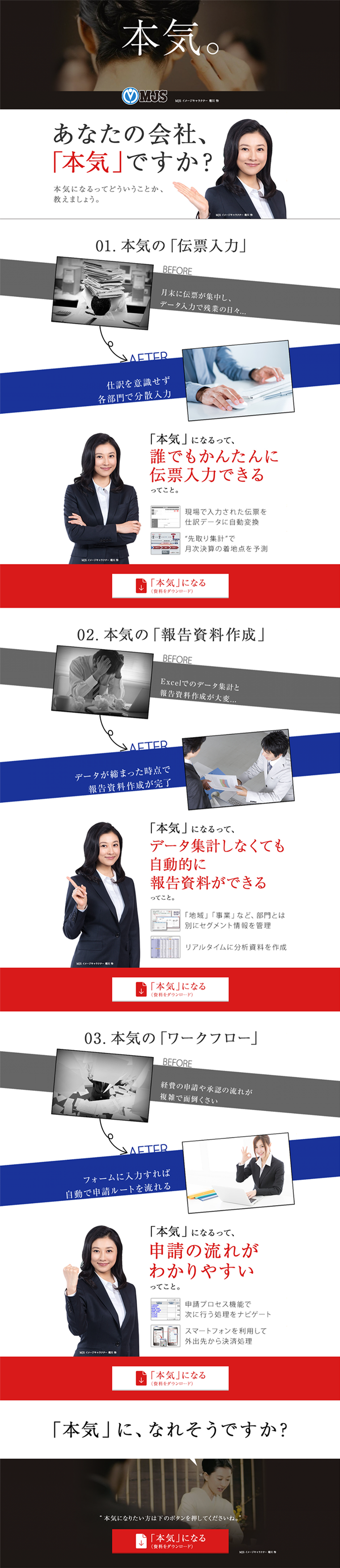 Management Control System LP design (Services, Insurance, and Finance / Shades of blue / Simple) PC version