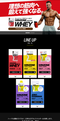WINZONE Series LP design (Health and Beauty Foods and Supplements / Black-colored / Cool style) PC version