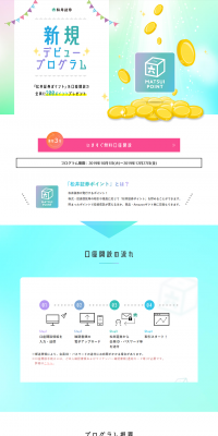 New Debut Program LP design (Services, Insurance, and Finance / Multi-color type / Simple) PC version